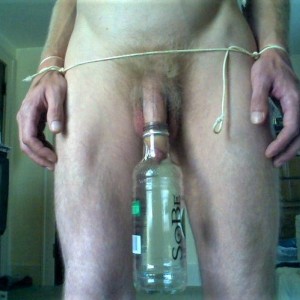 David Steckel Bottle On Penis 6